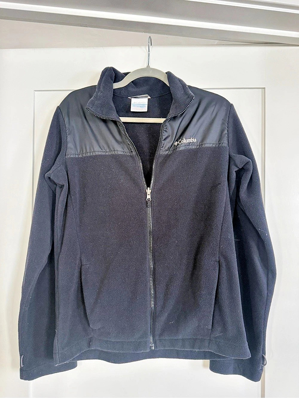 Columbia Black Full Zip Fleece Jacket Outdoor